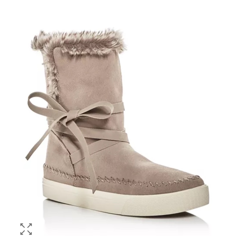 Toms Vista Suede & Faux Four Round Toe waterproof Ankle Winter Bootie’s